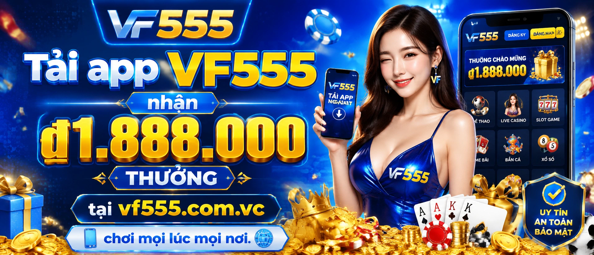 Baccarat live casino tại vf555